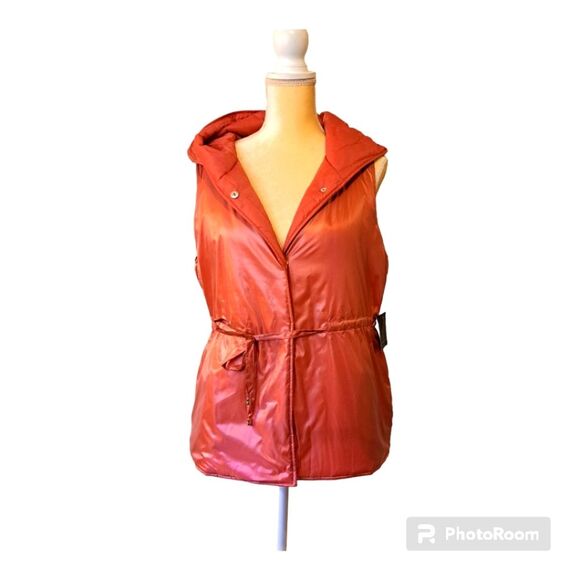 MARC NEW YORK ANDREW MARK FADED ROSE Y2K VEST HOODIE NEW SZ M - Picture 1 of 13